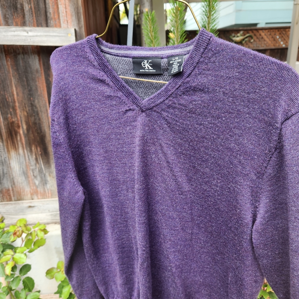 Calvin Klein Purple Mens Sweater